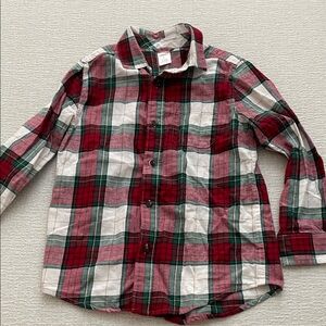 Gymboree Red and Green Plaid Shirt